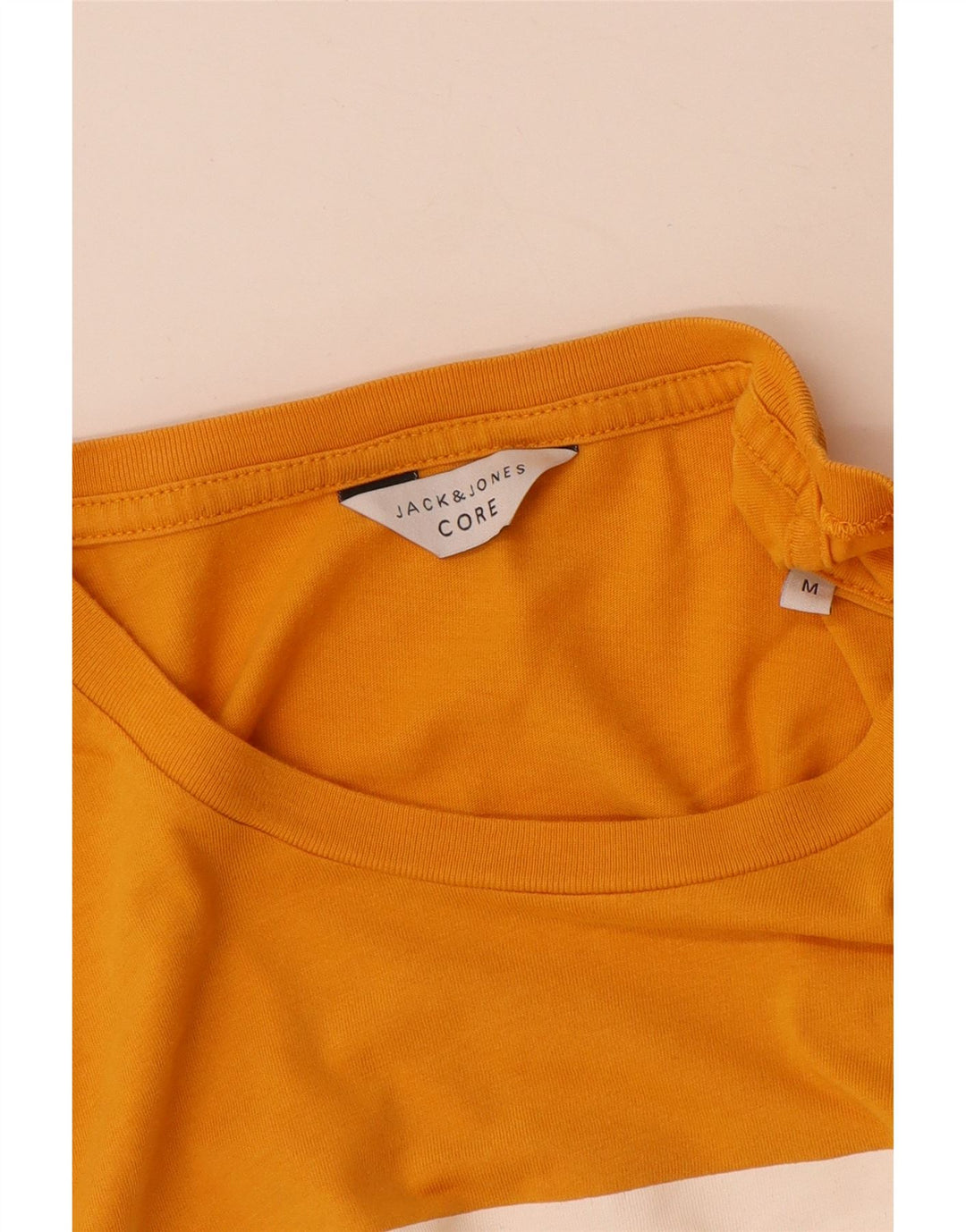 Jack & Jones T-Shirt Graphique Homme Jaune Moyen Coton