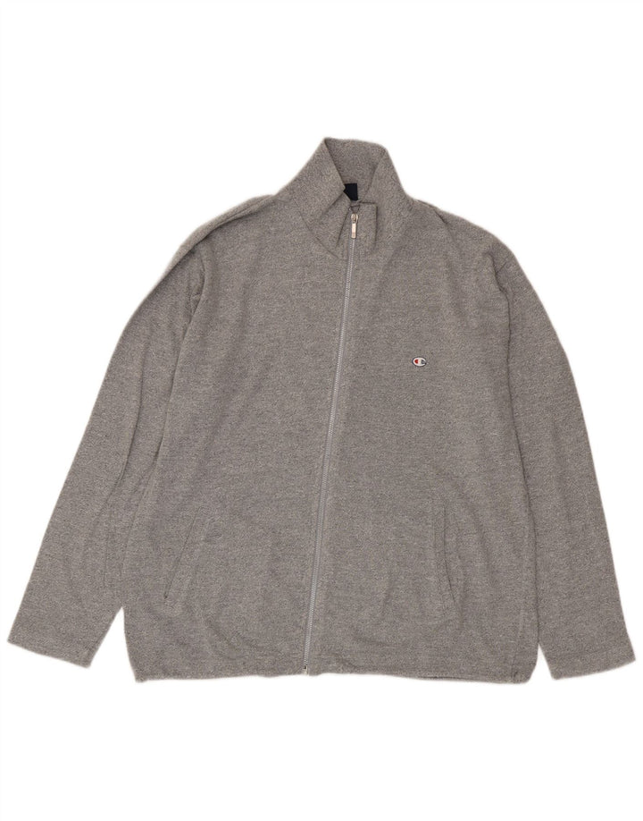 Champion Veste de Survêtement Homme Grand Gris Moucheté Coton