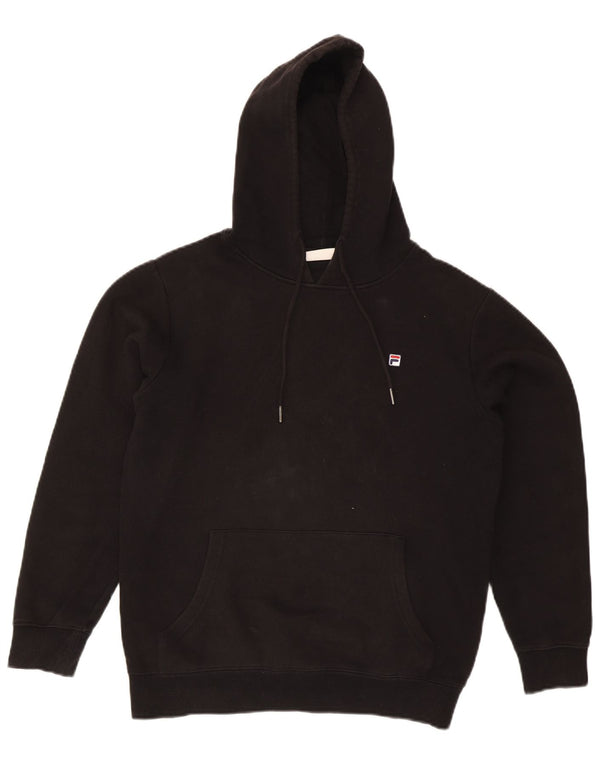 Fila Pull à capuche coupe ample XS Noir Coton Homme