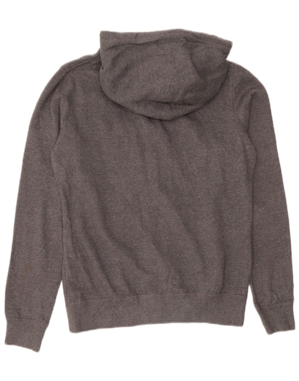 Nike Sweat à capuche zippé en coton gris moyen pour homme