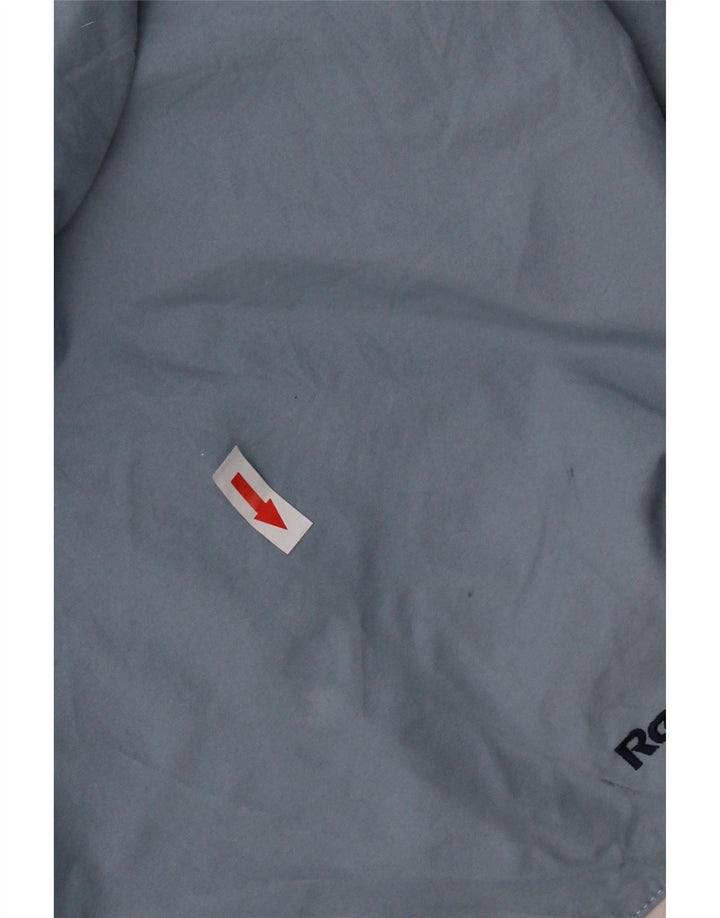 REEBOK Veste de pluie surdimensionnée à capuche pour femme UK 16 Large Bleu