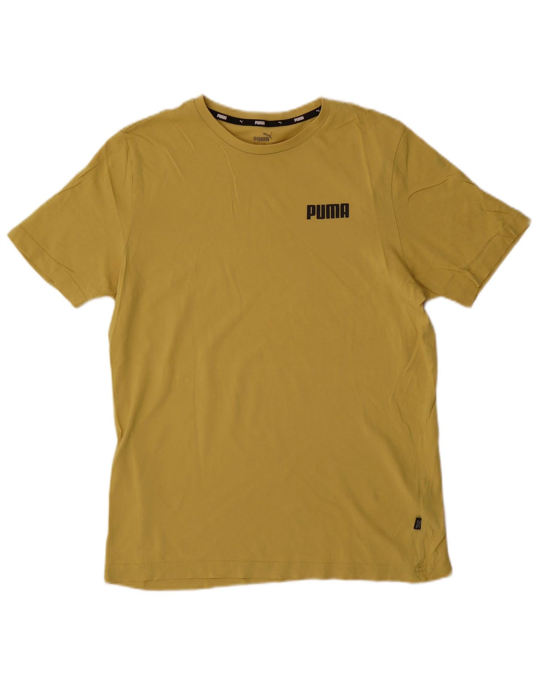 Puma T-Shirt Homme Jaune Moyen Coton