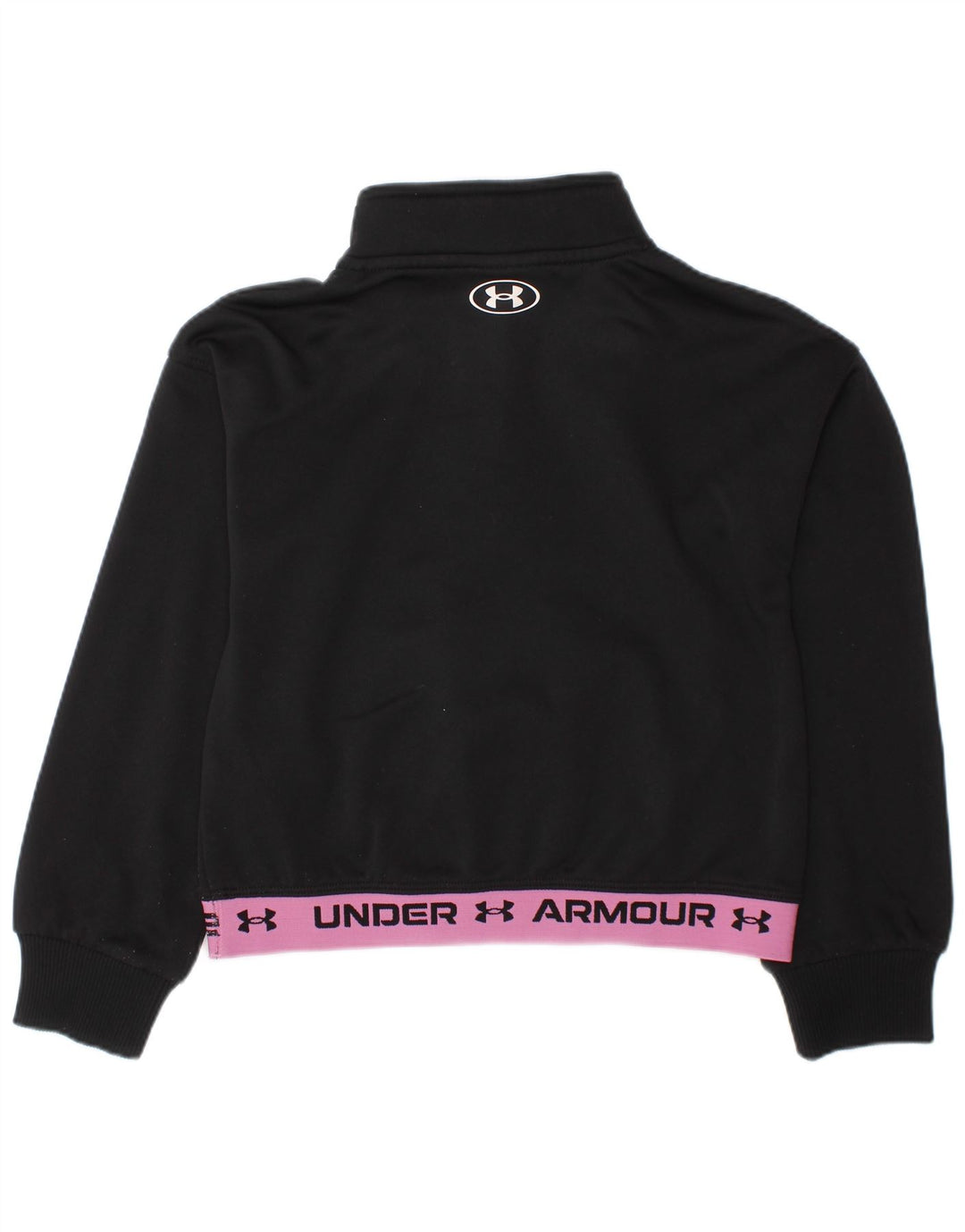 UNDER ARMOUR Sweat-shirt à col zippé pour fille 4-5 ans Noir Colourblock