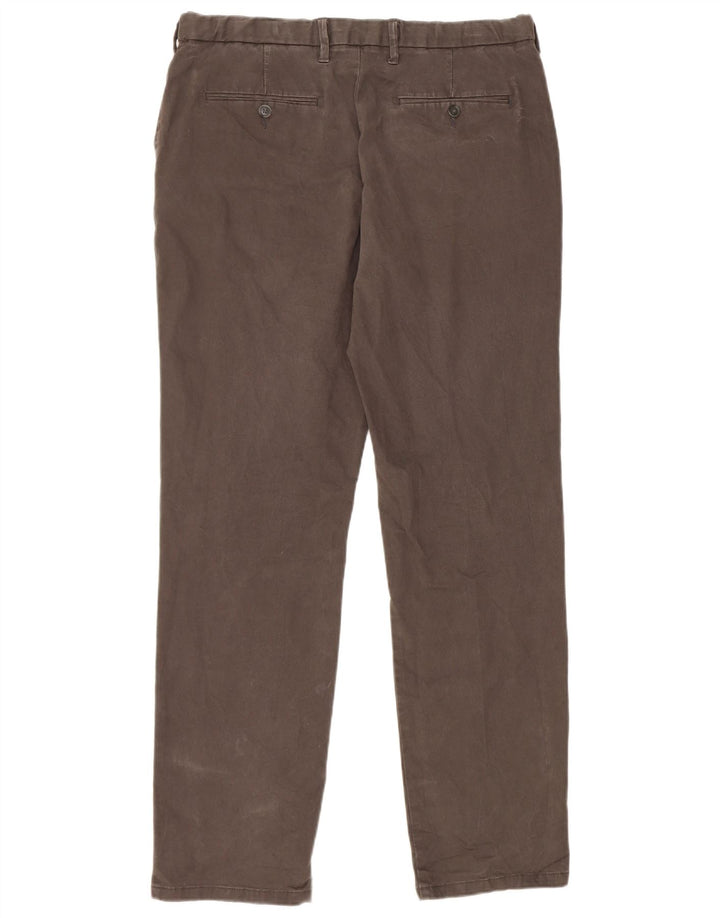 Marks & Spencer Pantalon Chino Coupe Regular Homme W36 L33 Gris Coton