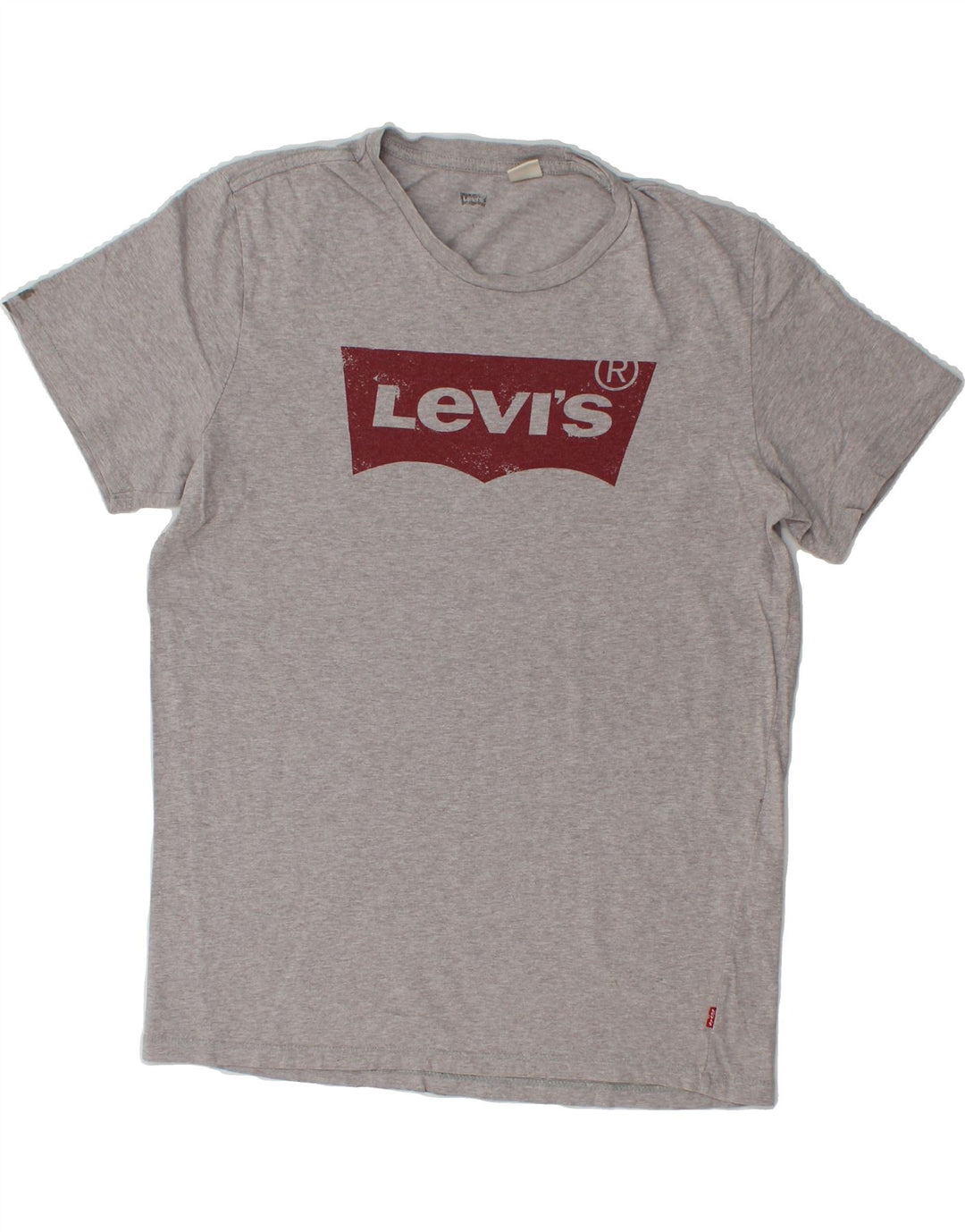 LEVI'S Mens Graphic T-Shirt Top Small Grey Cotton Vintage Levi's and Second-Hand Levi's from Messina Hembry 