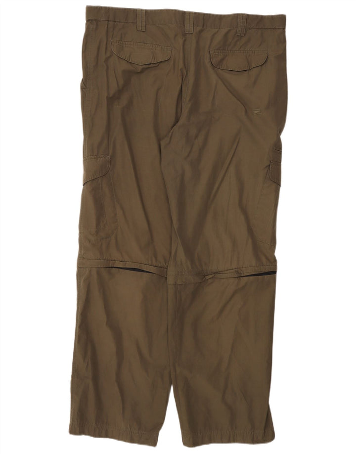 MARKS & SPENCER Pantalon Cargo Droit Homme W40 L31 Vert Polyamide