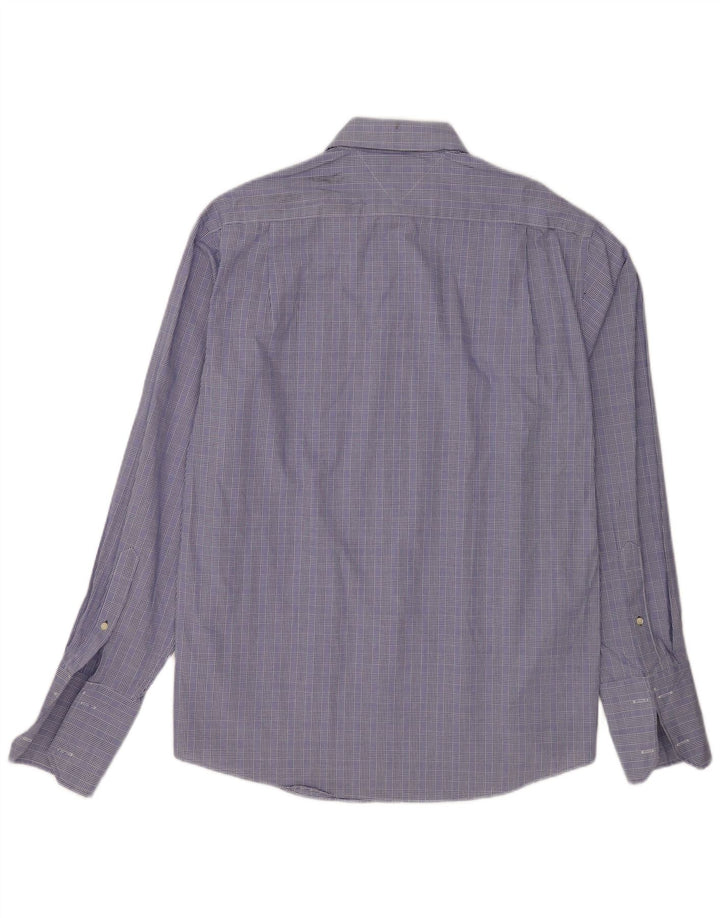 Tommy Hilfiger Chemise formelle pour homme Taille 15 1/2 Pied-de-poule bleu moyen