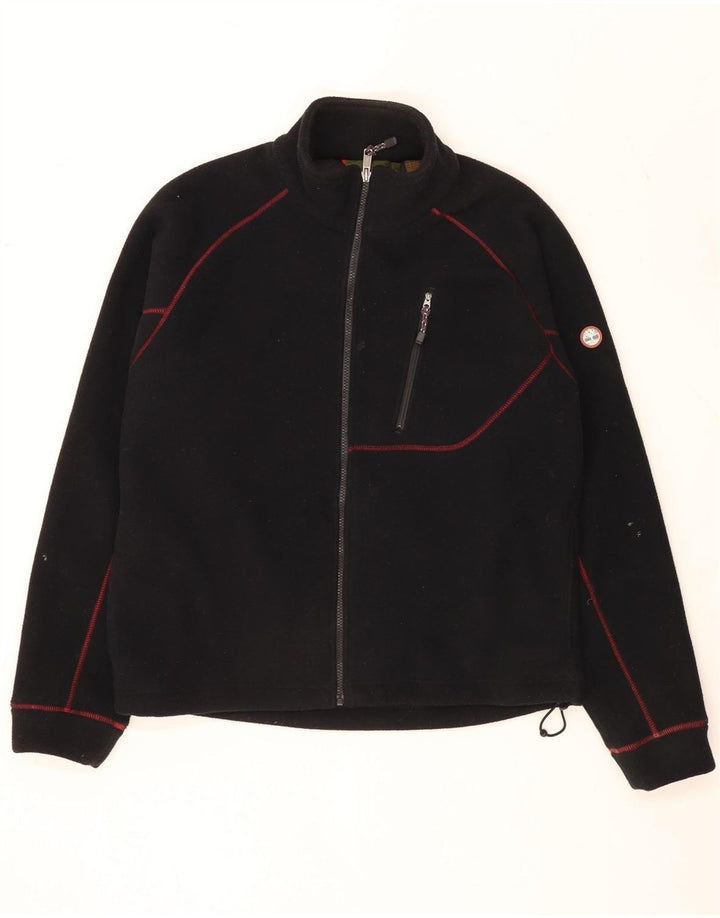 Timberland Veste polaire pour homme UK 40 Large Noir Polyester