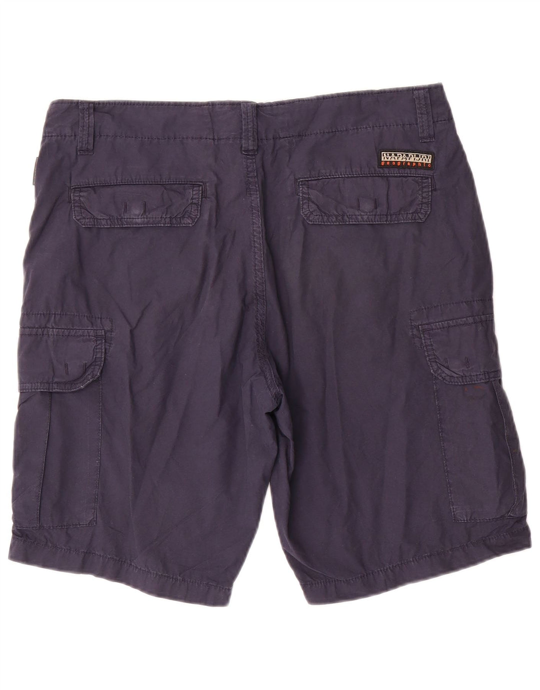 Napapijri Short Cargo Homme W33 Bleu Marine Moyen Coton
