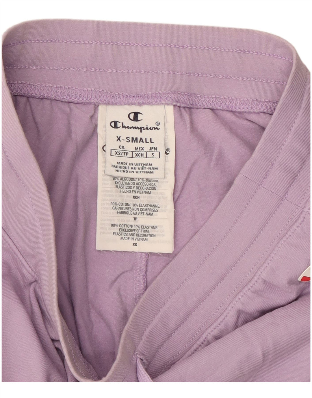 CHAMPION Short de sport graphique pour femme UK 4 XS Violet Coton