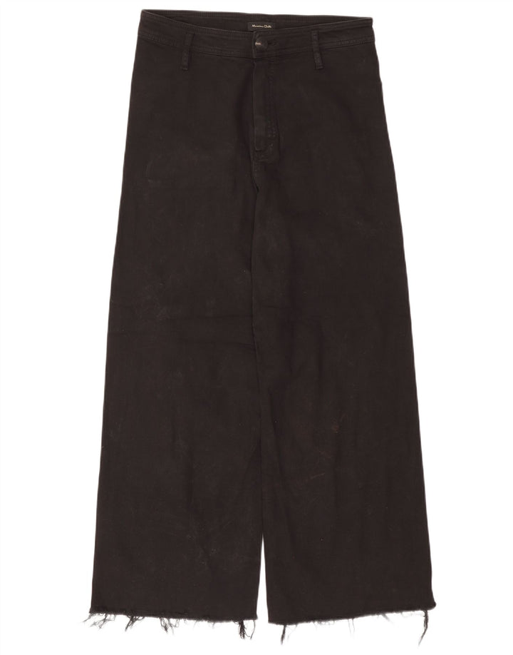 Massimo Dutti Pantalon décontracté pour femme EU 40 Medium W30 L27 Noir Coton