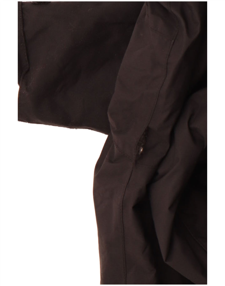 JACK WOLFSKIN Veste coupe-vent à capuche pour femme UK 10 Small Noir Polyamide