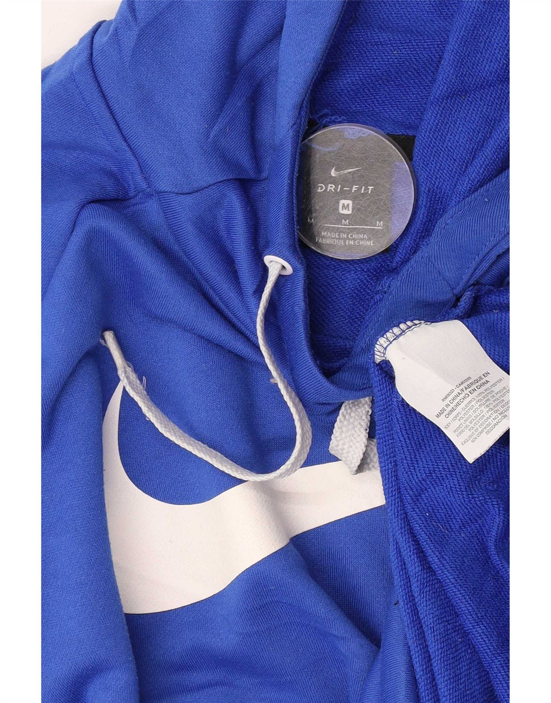 Nike Homme Dri Fit Graphic Sweat à capuche Bleu moyen Polyester
