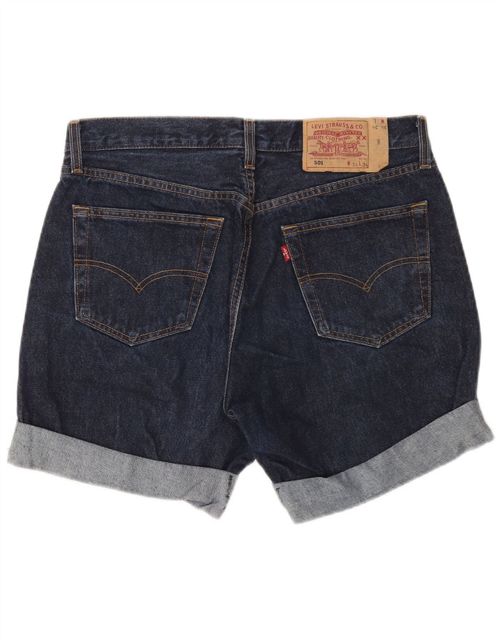 Levi's Short en Jean 501 W34 Large Homme Bleu Marine