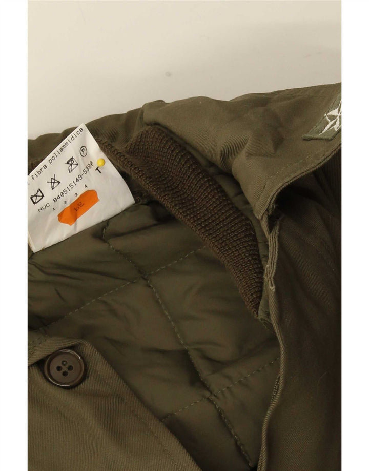 Veste militaire homme vintage IT 54 2XL Kaki Polyamide