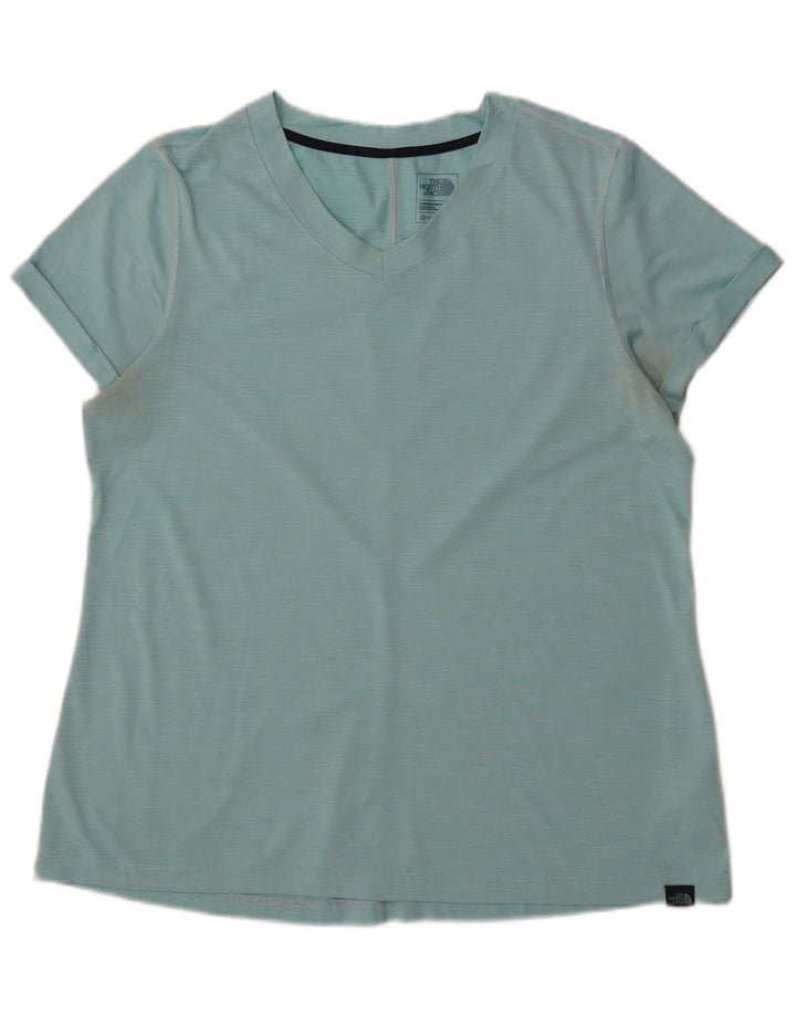 THE NORTH FACE Womens T-Shirt Top UK 18 XL Blue Polyester