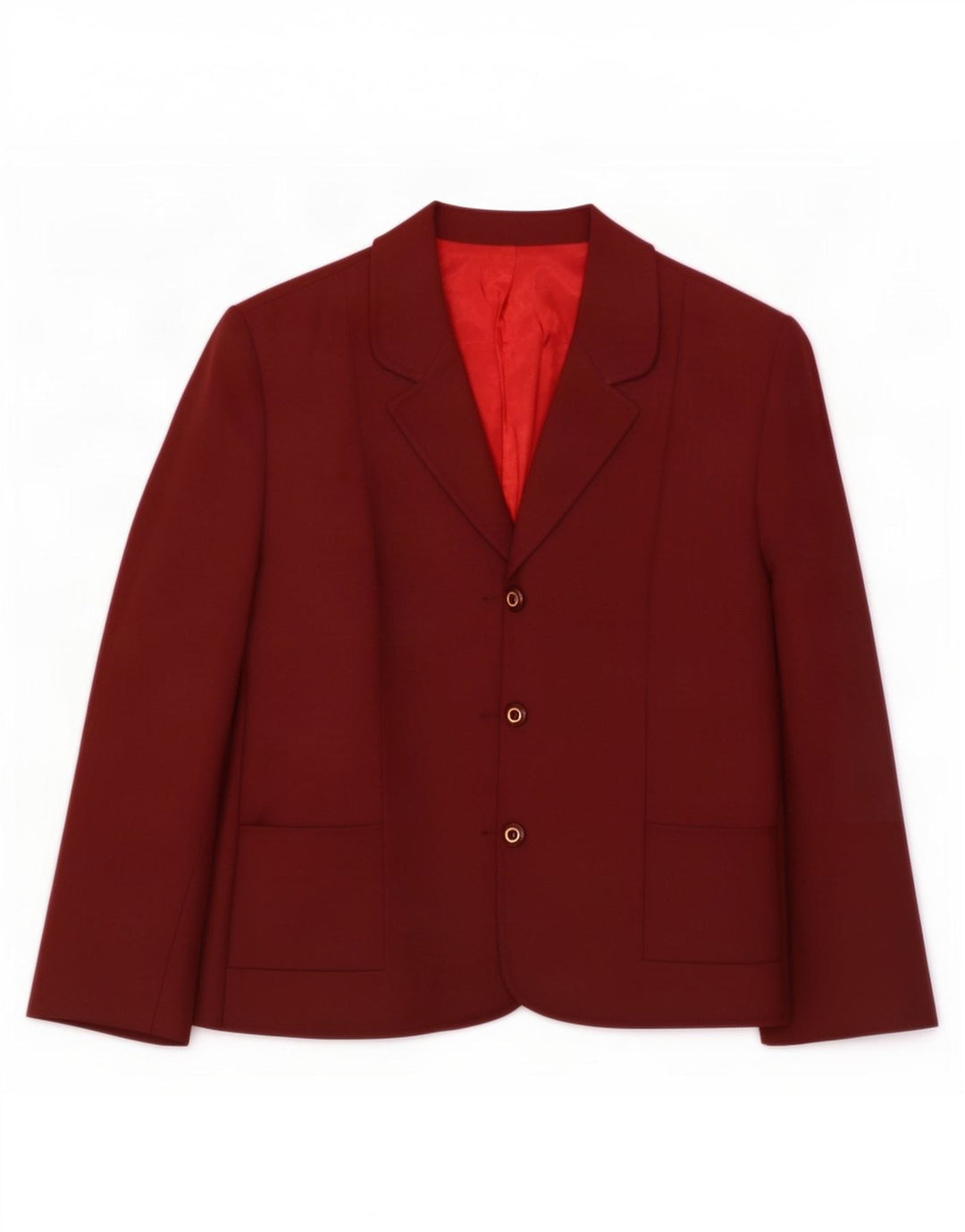 El Encore Veste blazer à 3 boutons pour femme UK 14 Polyester bordeaux moyen