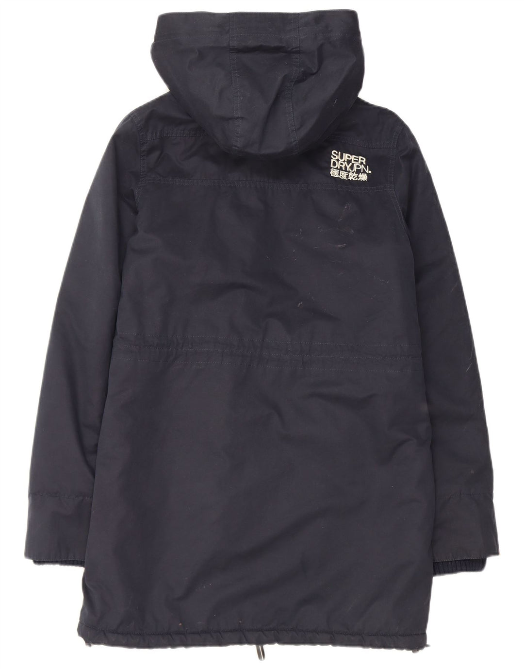 Superdry Veste Sherpa Parka à capuche pour homme UK 38 Bleu marine moyen Polyester
