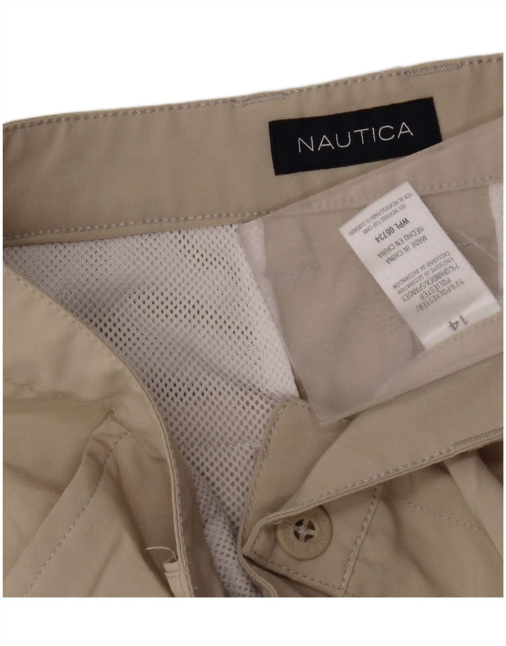 Nautica Short Chino Garçon 13-14 ans W26 Beige Polyester