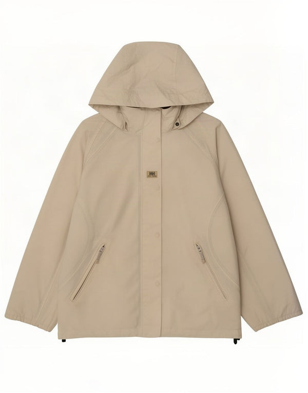 Helly Hansen Veste de pluie à capuche pour femme UK 16 Large Blanc cassé Polyester