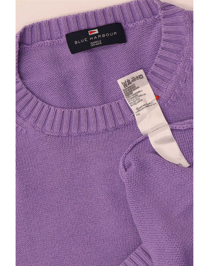 Marks & Spencer Pull à col rond bleu Harbour pour homme, grand violet