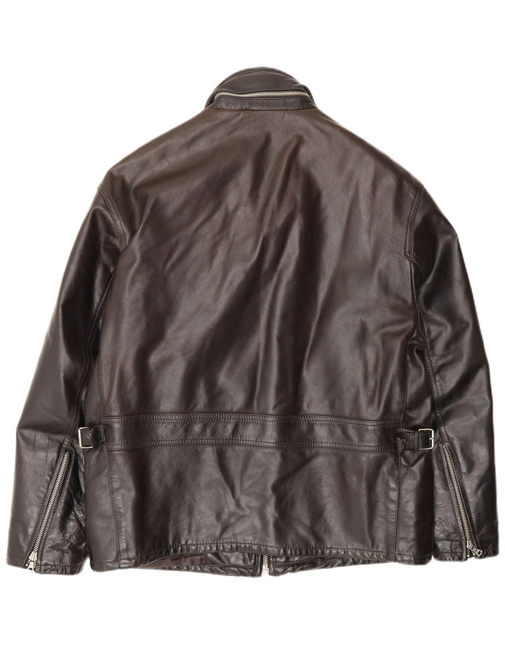 Conbipel Veste en cuir pour homme Natural Wear UK 38 Cuir marron moyen
