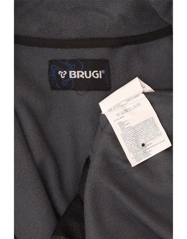 Brugi Veste polaire pour homme UK 40 Large Gris Polyester