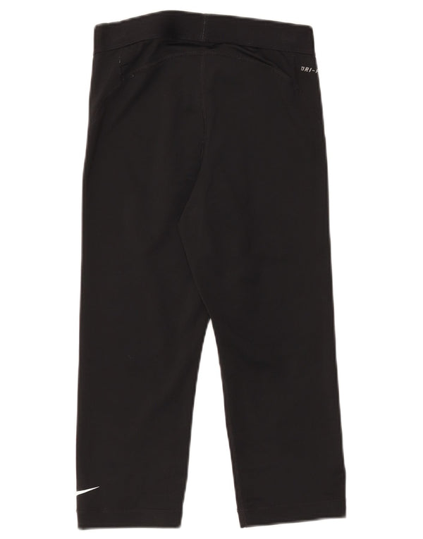 Nike Pantalon de survêtement Capri Graphic pour femme UK 10 Small Noir Polyester