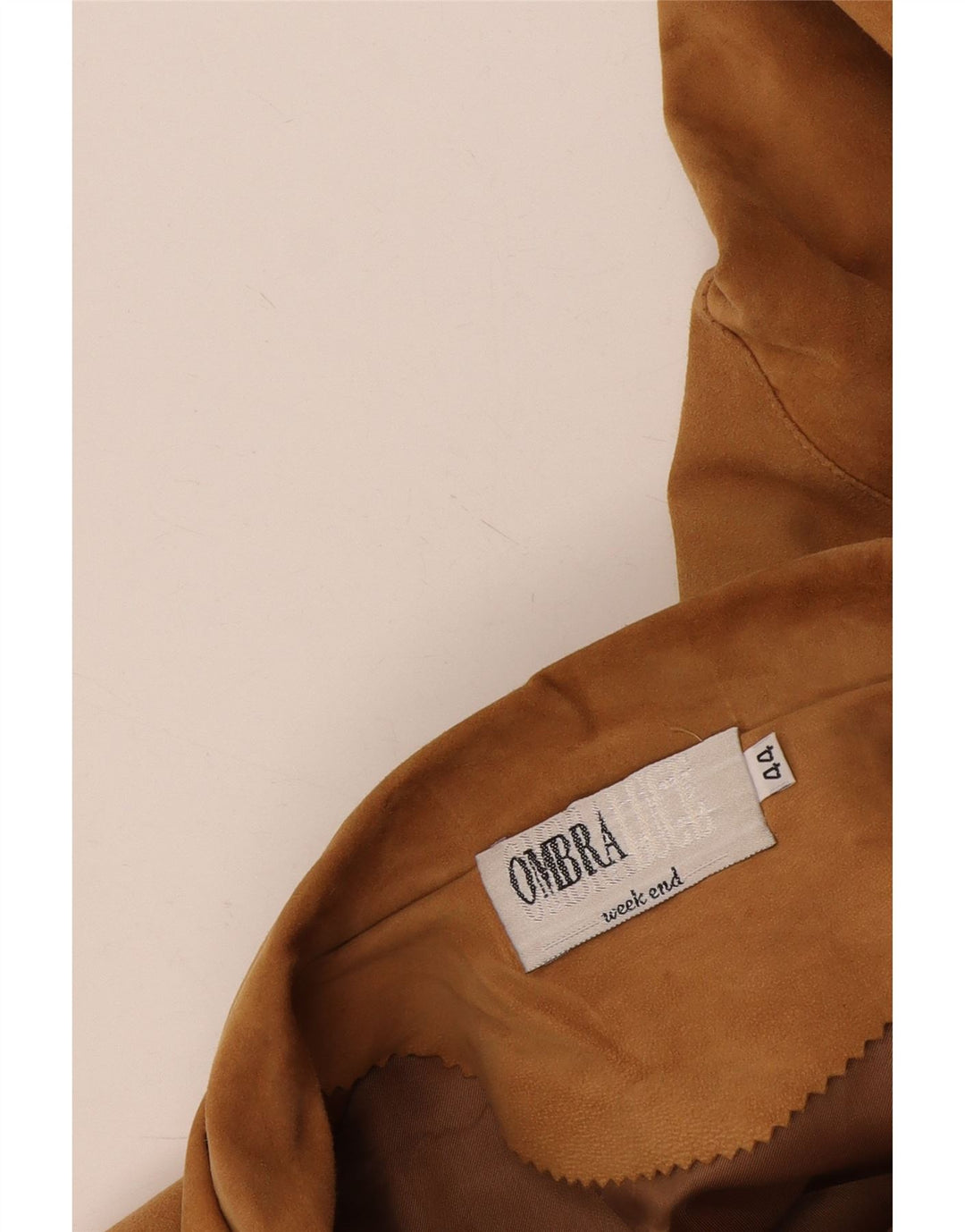 Ombraluce Pardessus En Daim Femme IT 44 Beige Moyen