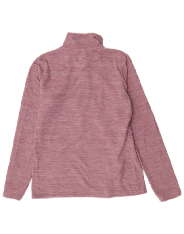 Mountain Warehouse Pull polaire à col zippé pour femme UK 10 Petit rose moucheté