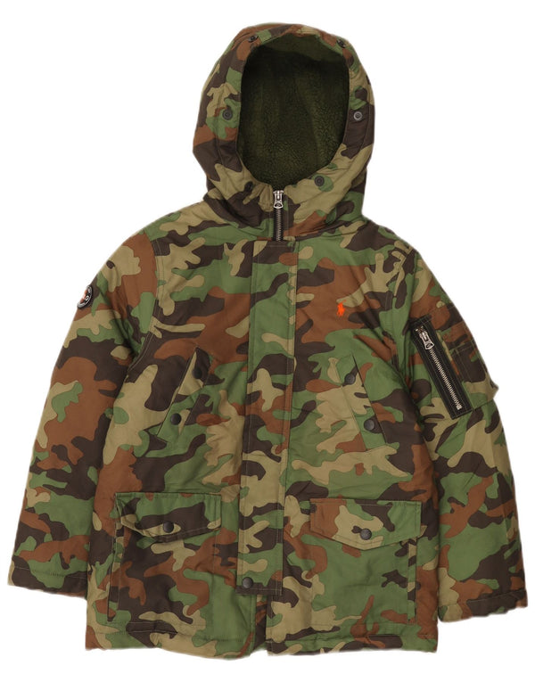 Polo Ralph Lauren Veste coupe-vent pour garçon 7-8 ans Petit camouflage vert