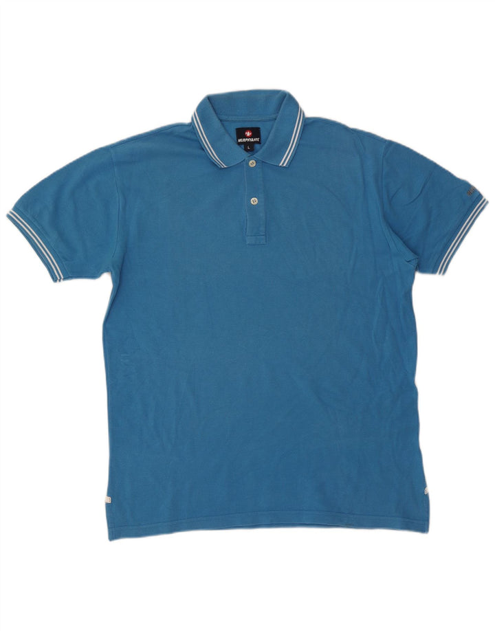 Murphy & Nye Polo Homme Grand Bleu Coton