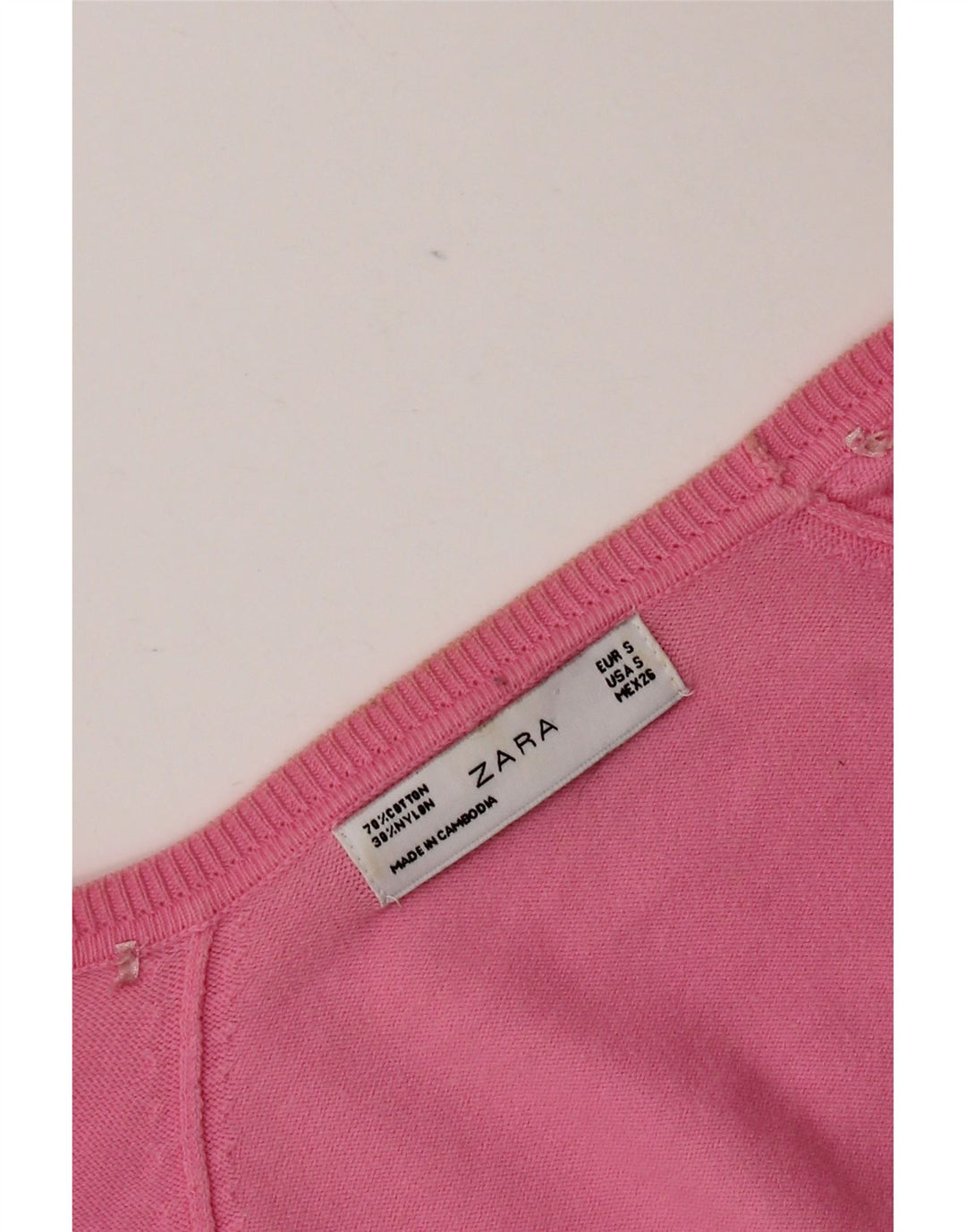 Zara Cardigan Femme Pull UK 10 Petit Rose