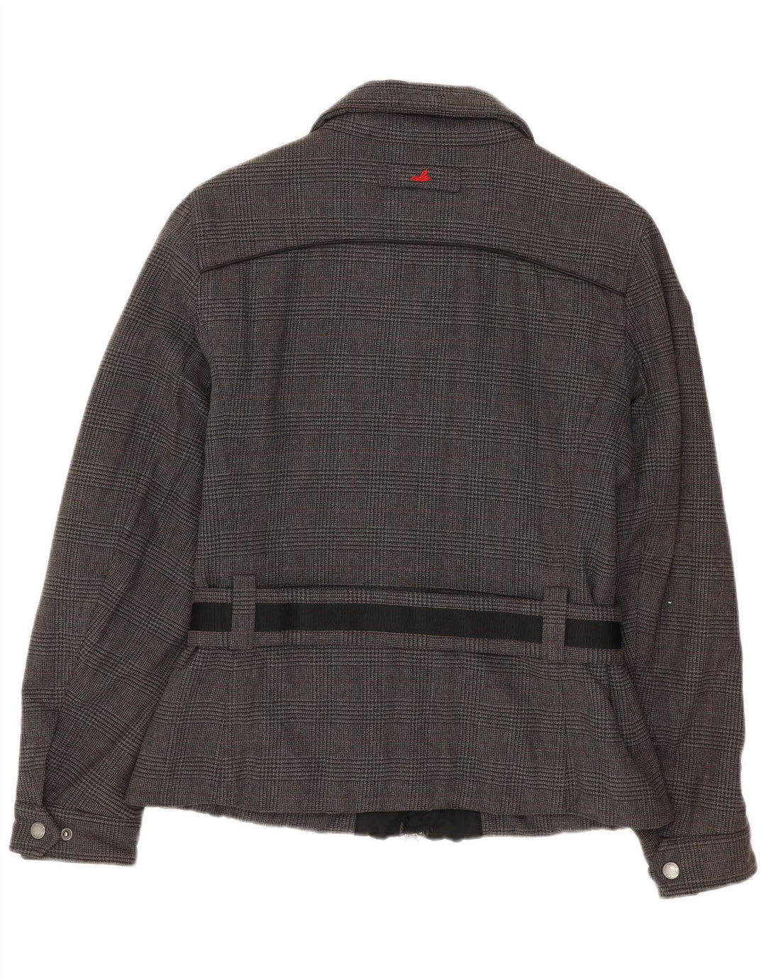 Museum Veste Bomber Femme UK 14 Coton Pied-de-Poule Gris Moyen