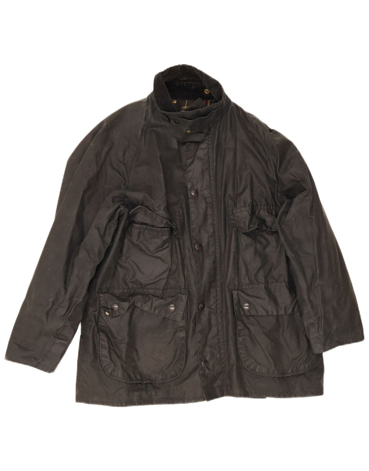 Barbour Mens Bedale Veste en coton ciré Taille 40 Moyen Noir