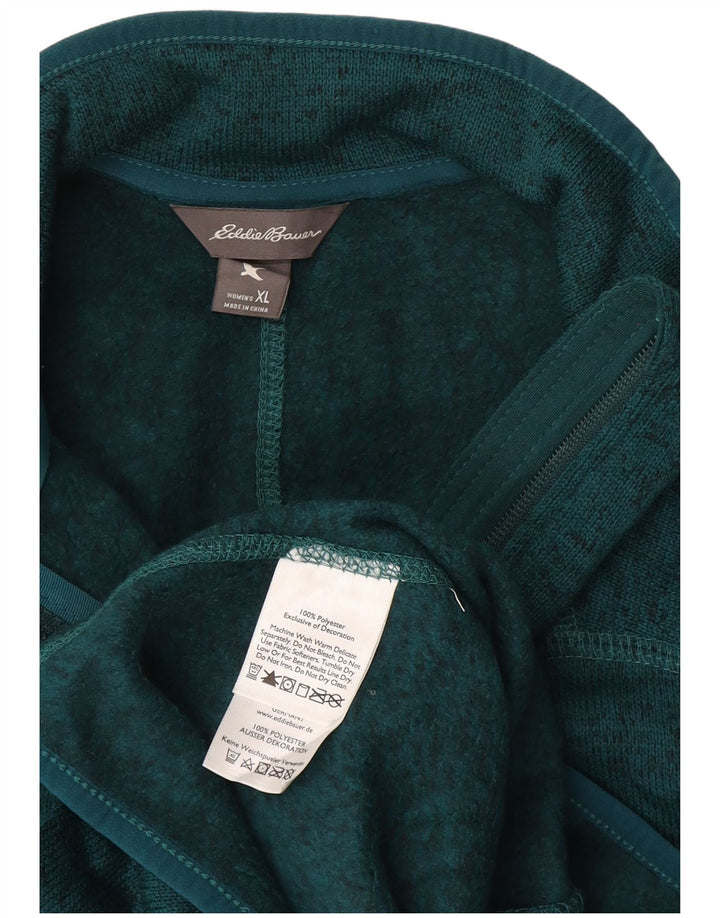 EDDIE BAUER Veste de survêtement pour femme UK 18 XL Vert Polyester