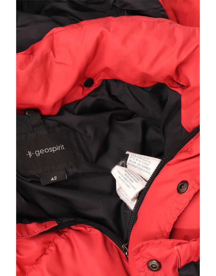 Geospirit Veste matelassée à capuche pour femme EU 42 Large Rouge Polyamide