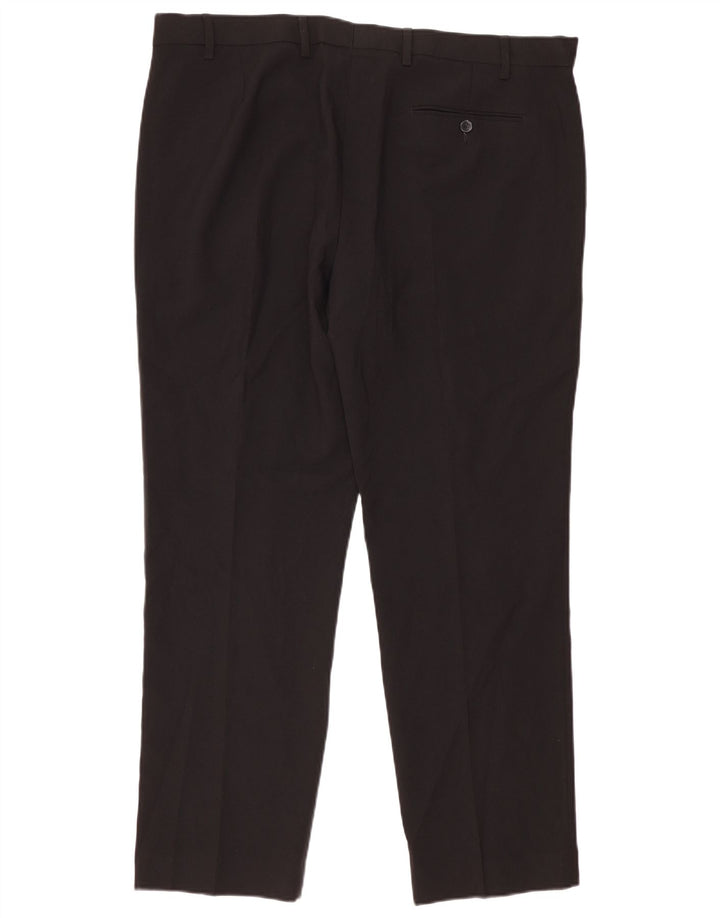 Marks & Spencer Pantalon de costume classique pour homme W40 L31 Noir Polyester