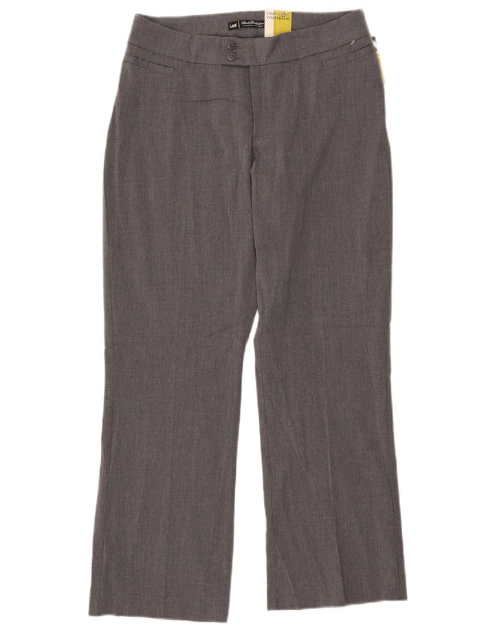 LEE Pantalon droit décontracté pour femme US 10 Large W31 L28 Gris Polyester