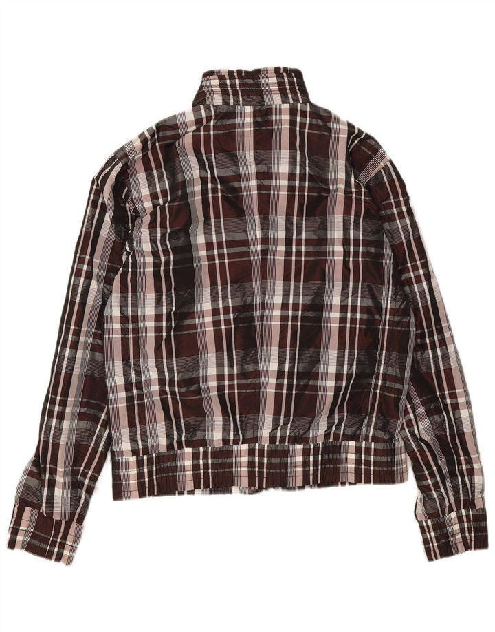 Zara Veste Bomber Homme UK 38 Medium Multicolore Check Nylon