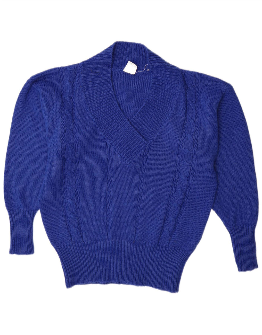 C & A Pull col V pour femme EU 40/42 Bleu moyen Acrylique