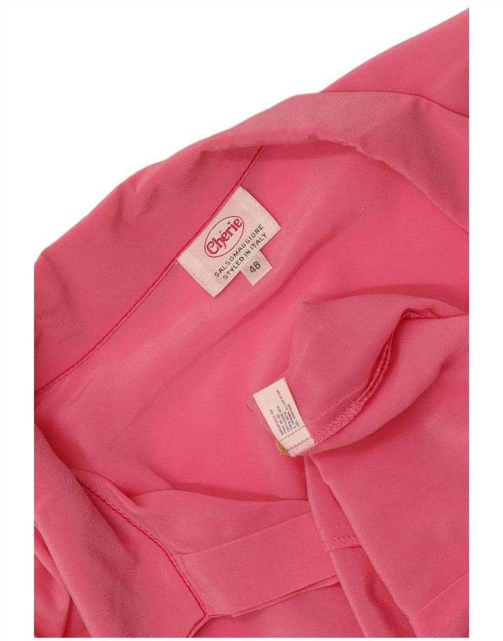 cherie Chemisier Femme IT 48 XL Soie Rose