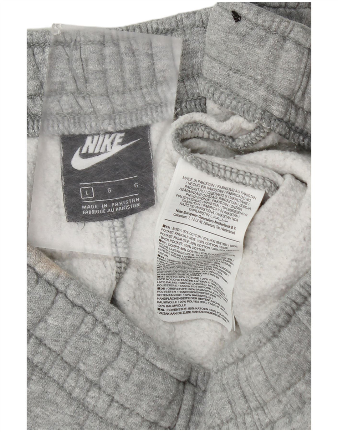Nike Pantalon de survêtement pour homme en coton gris Taille L
