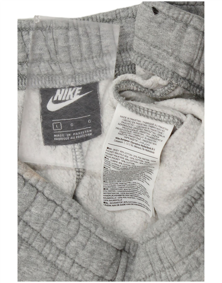 Nike Pantalon de survêtement pour homme en coton gris Taille L
