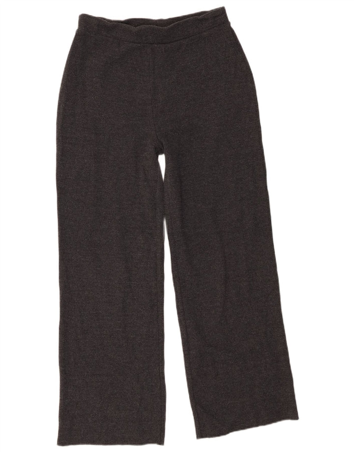 ZARA Pantalon de survêtement pour femme UK 12 Gris moyen Polyester
