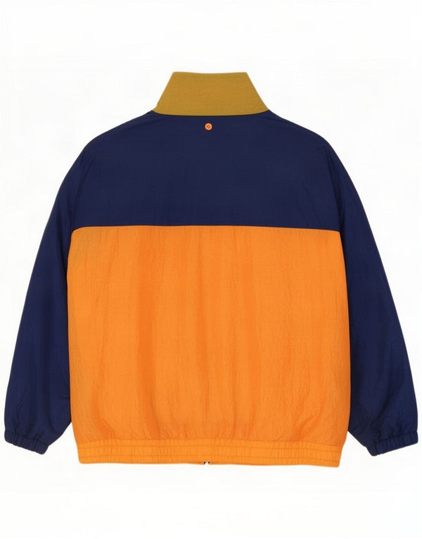 Vintage Veste de survêtement pour homme en nylon color block orange moyen