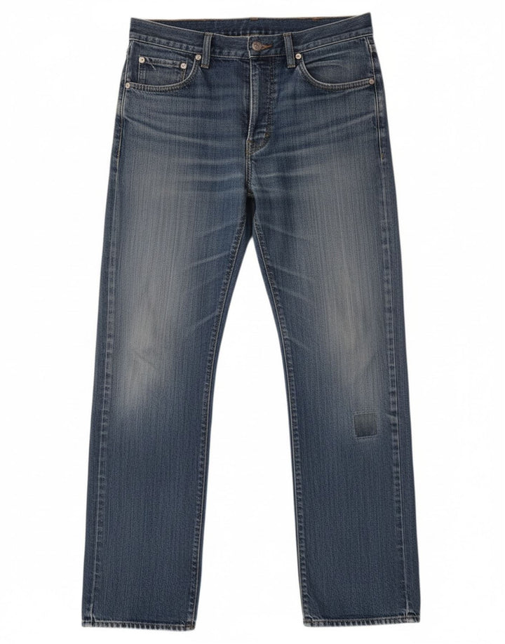 Hugo Boss Jean droit W33 L32 en coton bleu pour homme