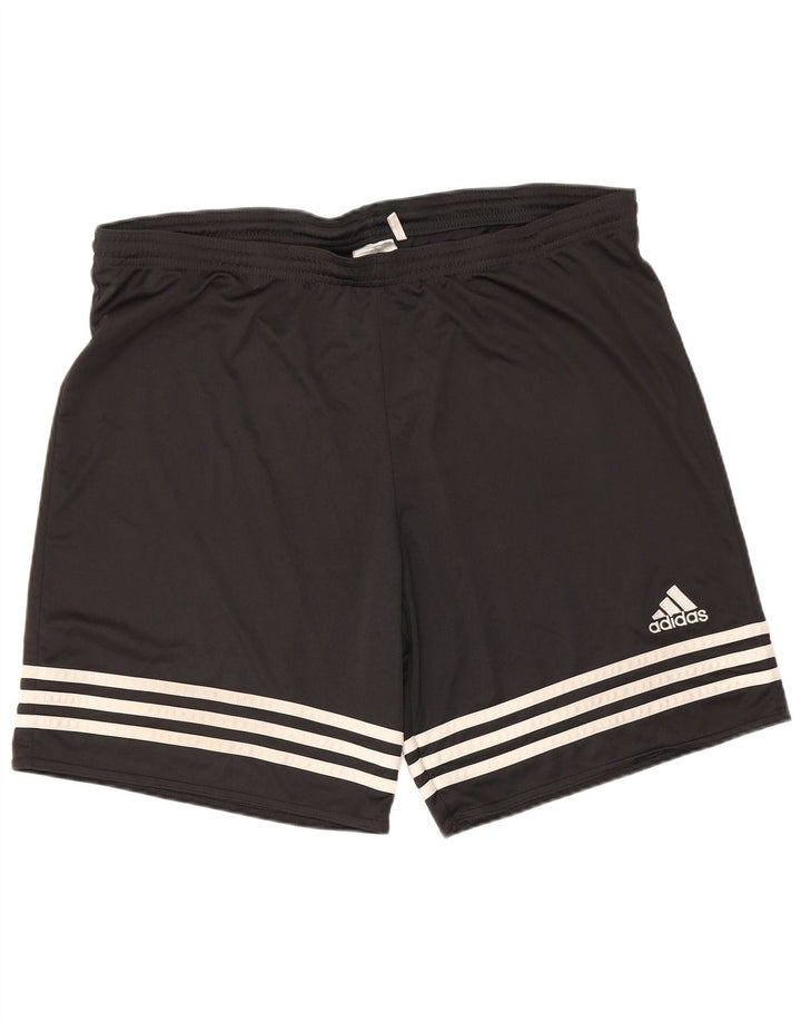 Adidas Short de sport Climalite pour homme, grand, noir, polyester