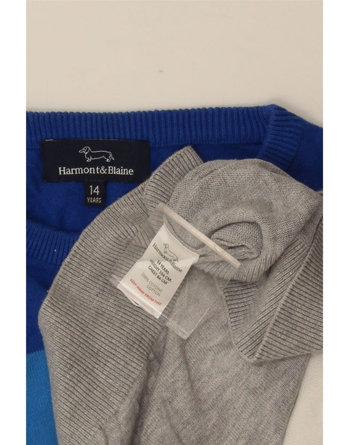 HARMONT & BLAINE Pull col rond garçon 13-14 ans multicolore