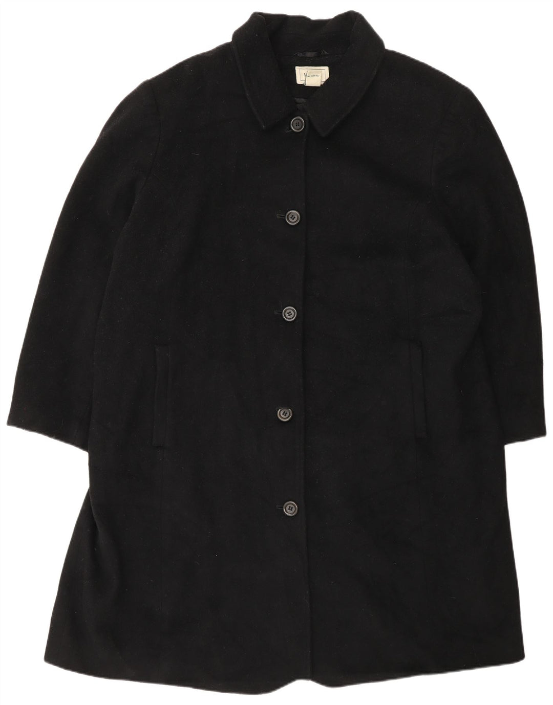 L.L.Bean Manteau Femme UK 20 2XL Laine Noire